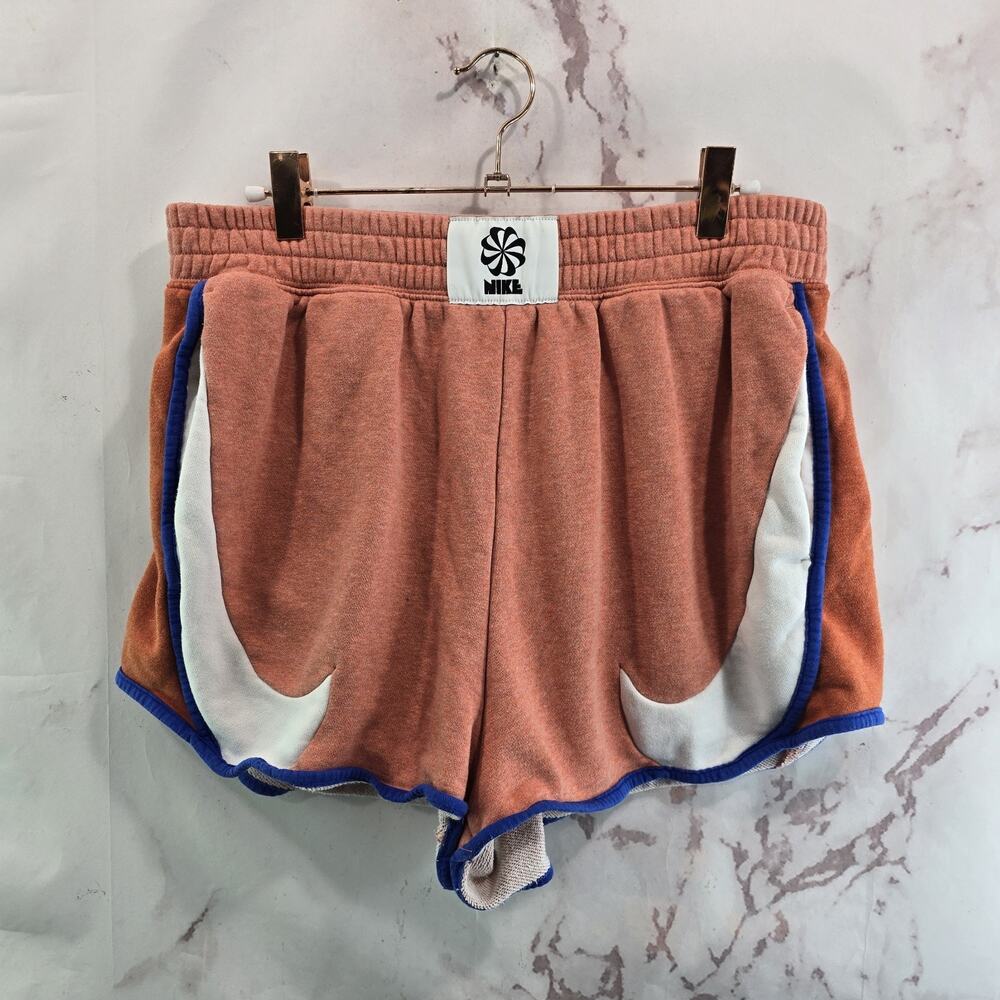 Nike Shorts Womens Medium Orange High Rise Sweat Move To Zero Loose Dm6783